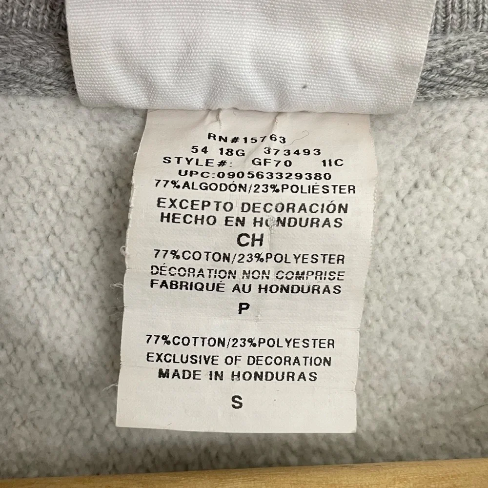 Vtg Champion Reverse Weave Sweatshirt Unisex Small Grey Textured Spell-Out Logo - Picture 9 of 11